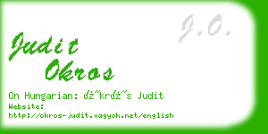 judit okros business card